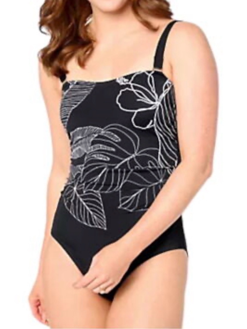 Susan Graver One-Piece Swimsuit – Plus Size 18W – NWT
